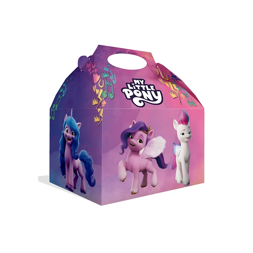 Scatole regalo My Little Pony in cartoncino con maniglia, 12pz.