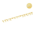 Festone bandierine W Gli Sposi Glitter Oro, 1pz.
