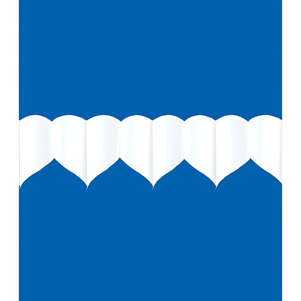 Festone bandierine Cuori Bianchi, 1pz.