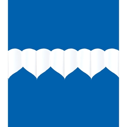 Festone bandierine Cuori Bianchi, 1pz.