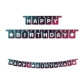 Festone bandierine Happy Birthday Simil Tik Tok, 1pz.