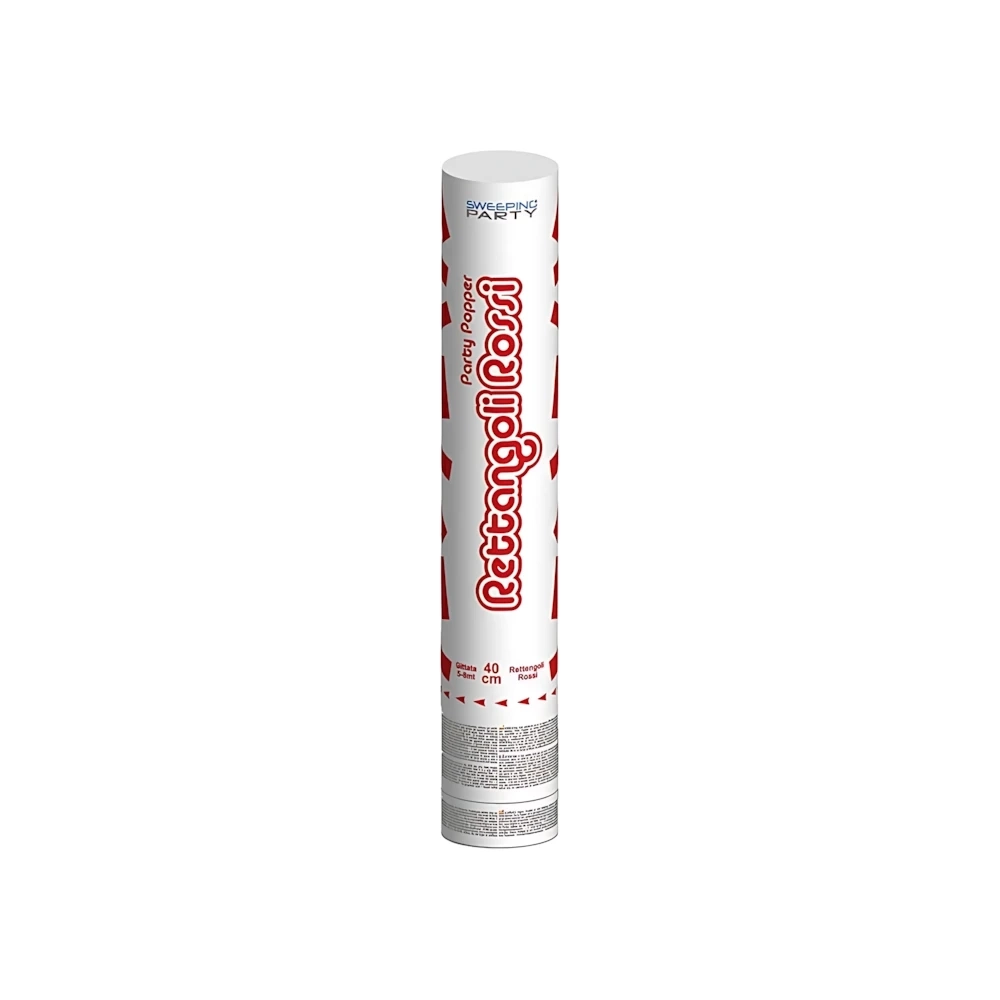 Tubo Sparacoriandoli rossi 40cm, 1pz.