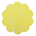 Cerchio sottopiatto giallo S/100 in TNT da 58cm 25GRS, confezione da 100pz