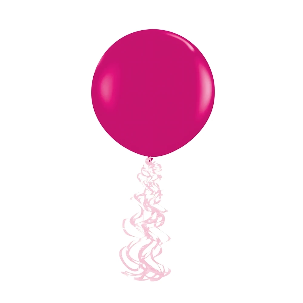 Spirale rosa per Palloncini, 6 pz.