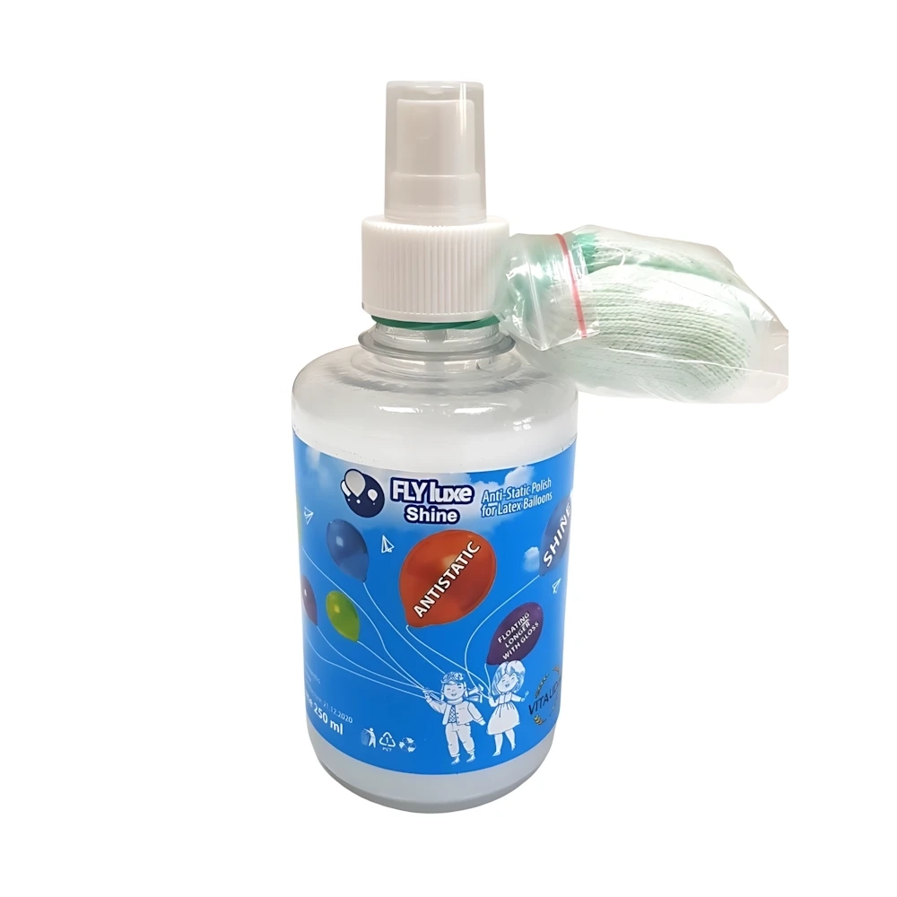 Flyluxe shine anti-static polish per palloncini 0,47 lt, 1pz.
