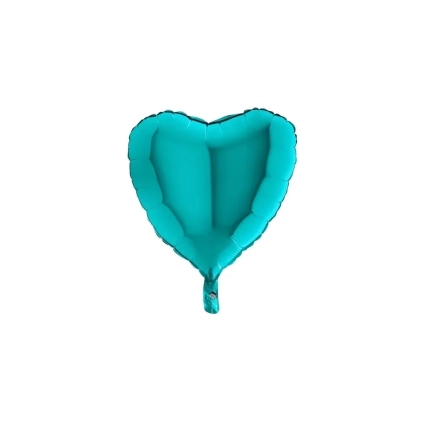 Palloncino Cuore Tiffany standard shape 18" (45cm) in mylar, 1pz.