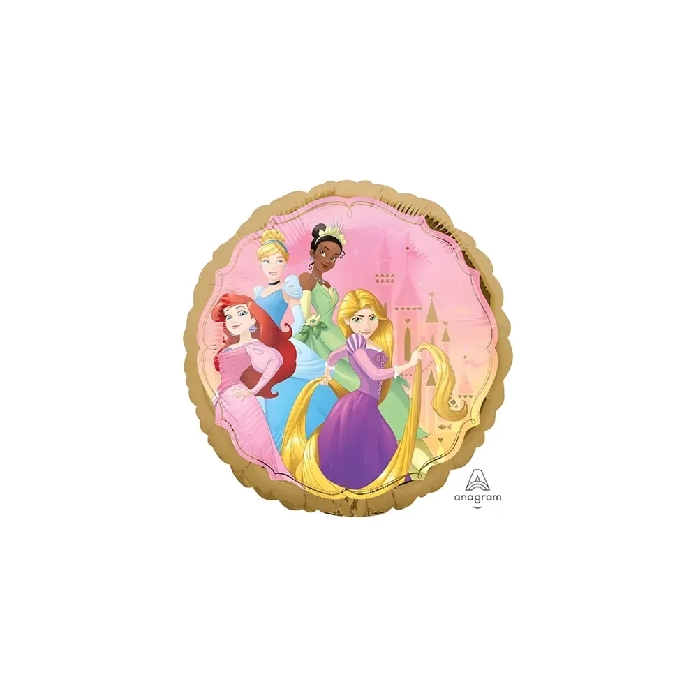 Palloncino Il Mondo delle Principesse standard shape 18" (45cm) in mylar, 1pz.