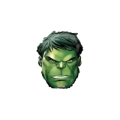 Palloncino testa d Hulk standard shape 18" (45cm) in mylar, 1pz.