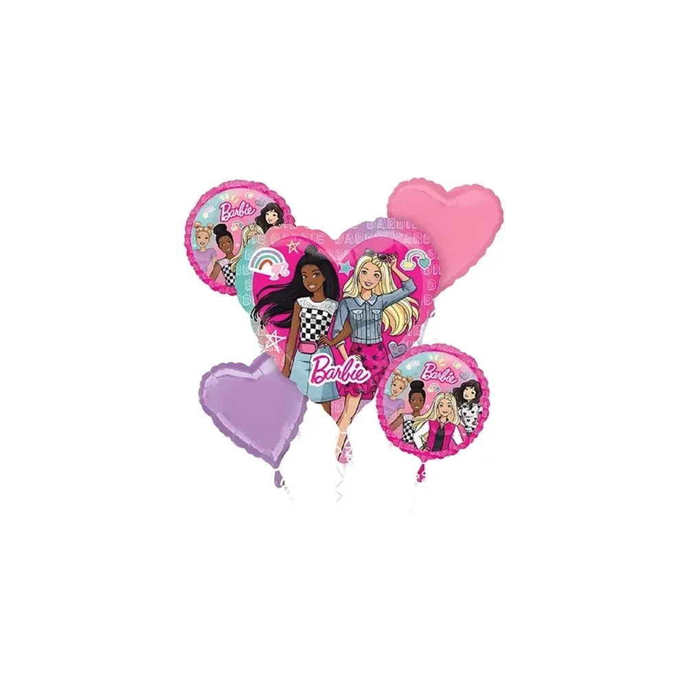 Palloncino Barbie Dream Bouquet standard shape 18" (45cm) in mylar, 1pz.
