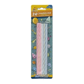 Candeline Spirali assortite, 12pz.