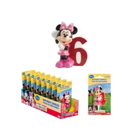 Candelina 3D Minnie numero 6, 1pz.