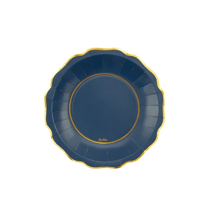Piatti New Liberty Blue And Gold 27cm, 8pz.