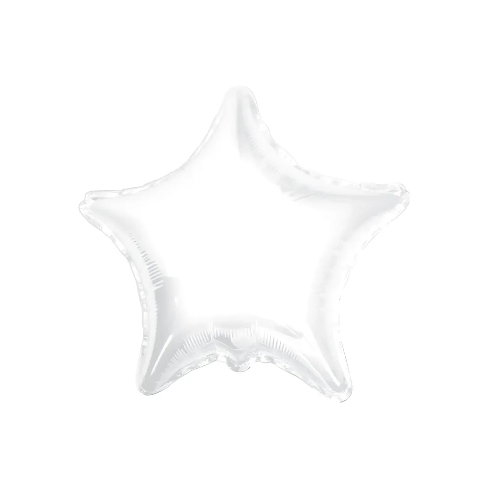 Palloncino Stella Bianco super shape 36" (91cm) in mylar, 1pz.