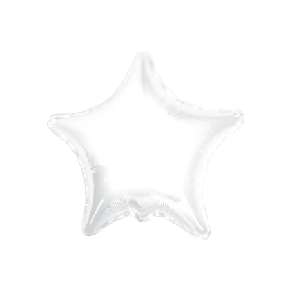 Palloncino Stella Bianco super shape 36" (91cm) in mylar, 1pz.