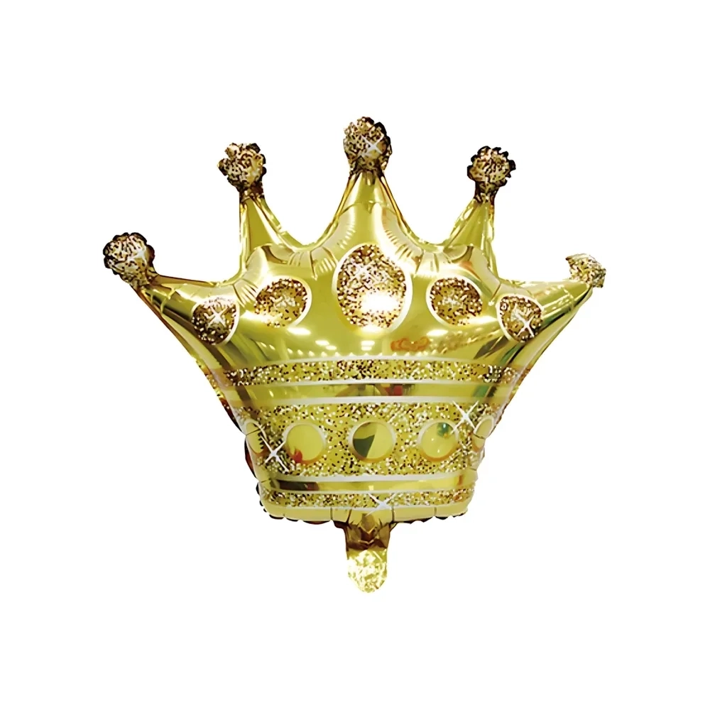 Palloncino Corona Oro super shape 38" (96cm) in mylar, 1pz.