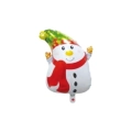 Palloncino Pupazzo di Neve con cappello super shape 24" (60cm) in mylar, 1pz.