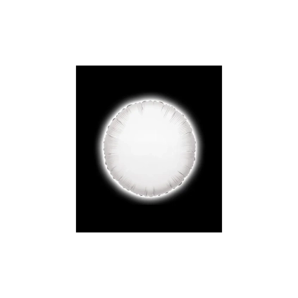 Palloncino Led Balloon Bianco tondo standard shape 22" (55cm) in mylar, 1pz.