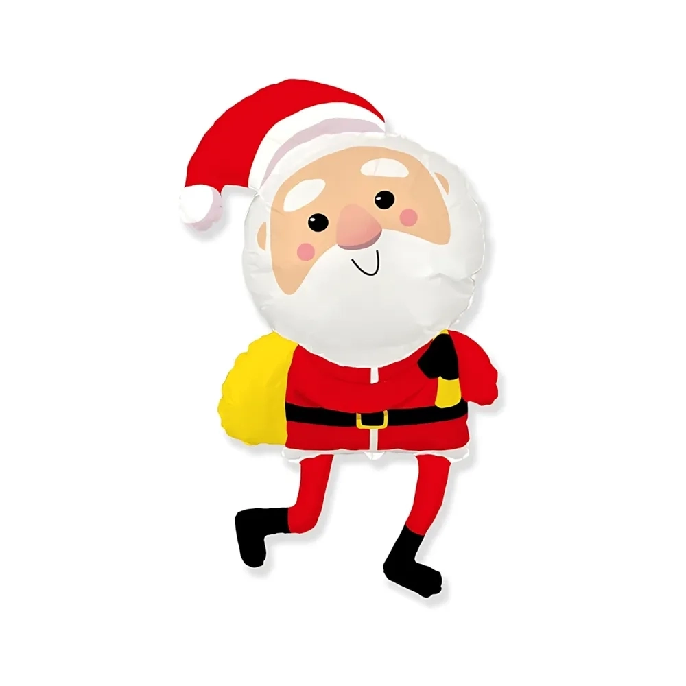 Palloncino Babbo Natale Sorridente mega shape 44" (111cm) in mylar, 1pz.
