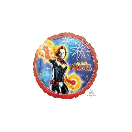 Palloncino Capitain Marvel standard shape 18" (45cm) in mylar, 1pz.