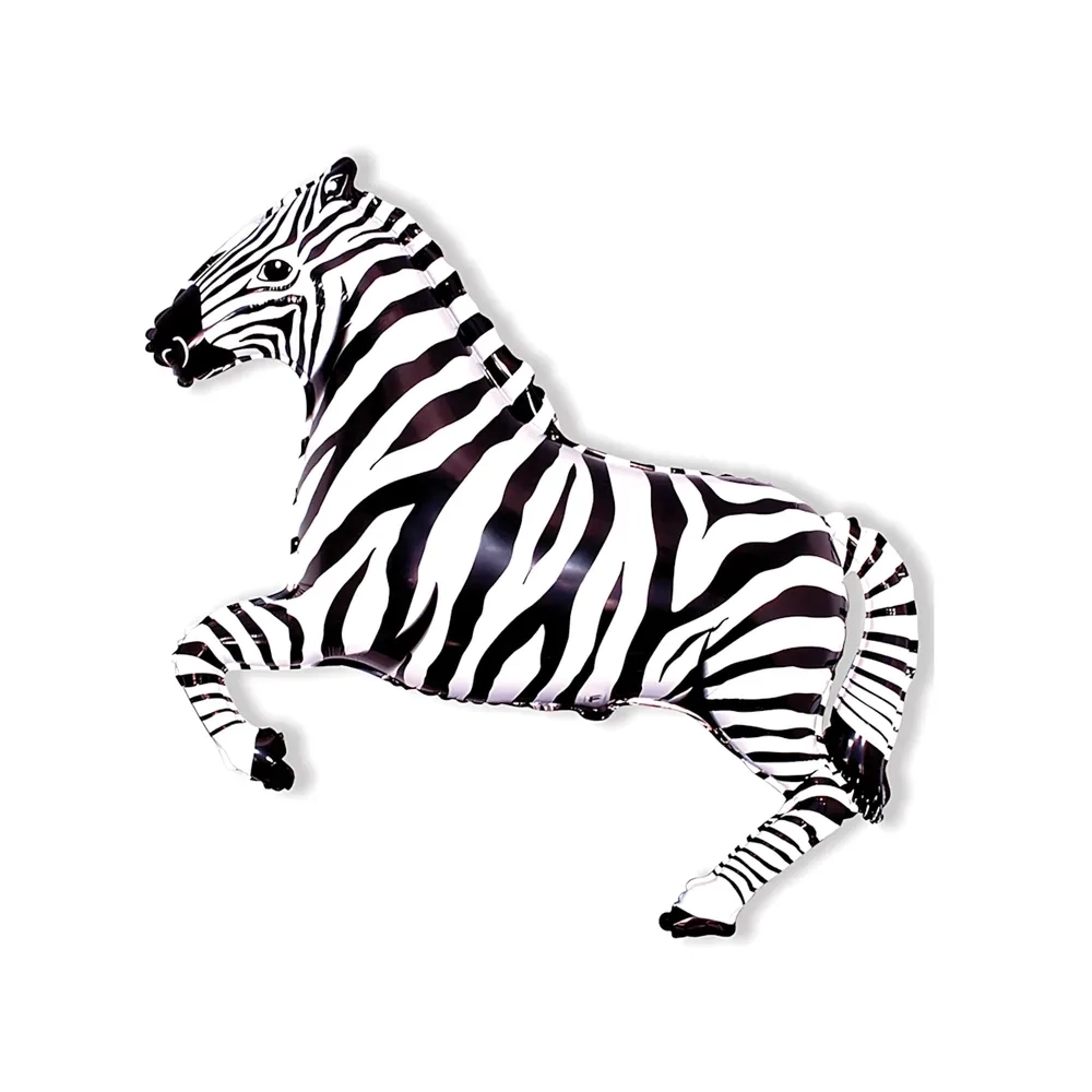Palloncino Zebra mega shape 42" (106cm) in mylar, 1pz.