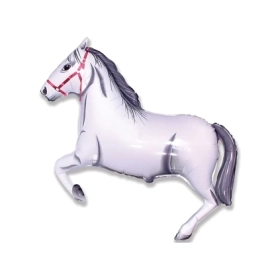 Palloncino Cavallo Bianco mega shape 42" (106cm) in mylar, 1pz.