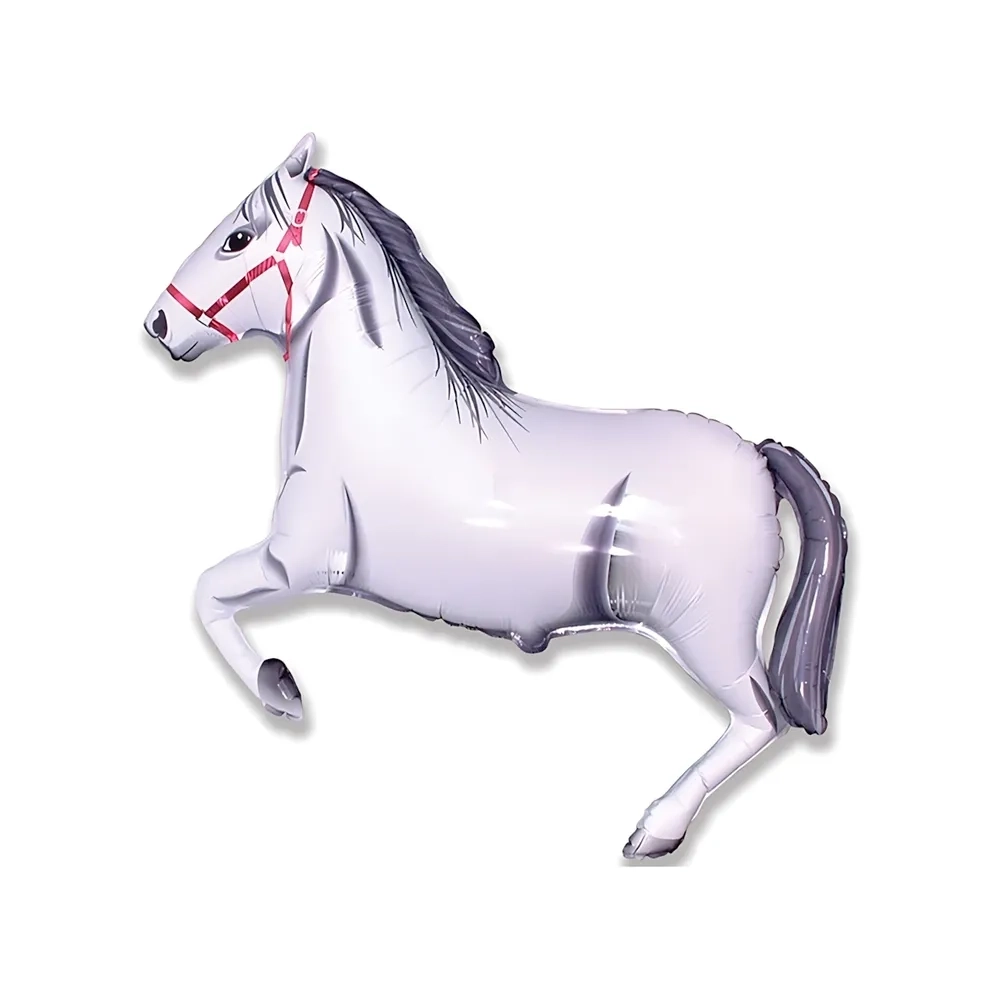 Palloncino Cavallo Bianco mega shape 42" (106cm) in mylar, 1pz.