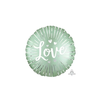 Palloncino Love Esplosivo Satinato standard shape 18" (45cm) in mylar, 1pz.