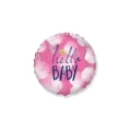 Palloncino Hello Baby Girl standard shape 18" (45cm) in mylar, 1pz.