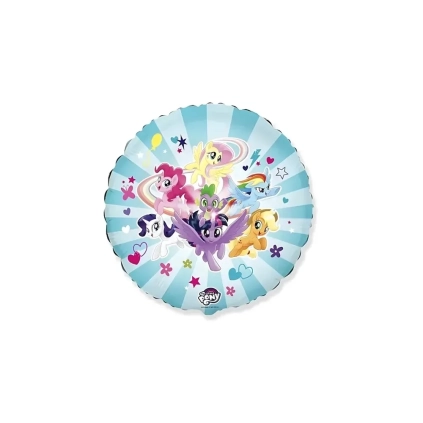 Palloncino My Little Pony Squadra cuore standard shape 18" (45cm) in mylar, 1pz.