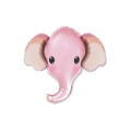 Palloncino Elefante Rosa super shape 32" (81cm) in mylar, 1pz.