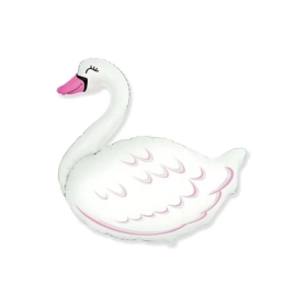 Palloncino Cigno super shape 32" (81cm) in mylar, 1pz.