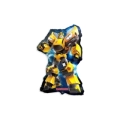 Palloncino Bumblebee Transformers super shape 29" (73cm) in mylar, 1pz.