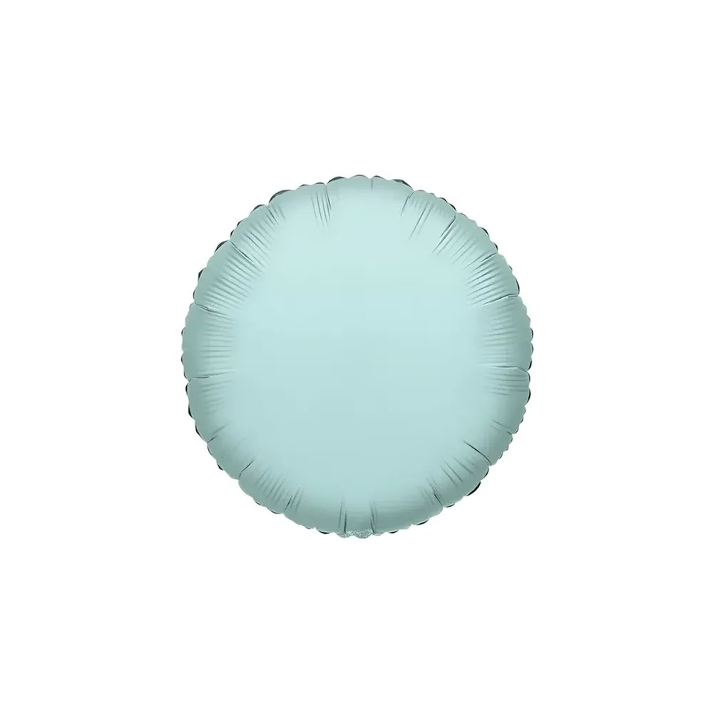Palloncino Tondo Verde Menta standard shape 18" (45cm) in mylar, 1pz.