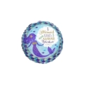 Palloncino Sirena Wishes e Kisses Holo standard shape 18" (45cm) in mylar, 1pz.