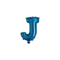 Palloncino Lettera J Blu mini shape 14" (35cm) in mylar, 1pz.