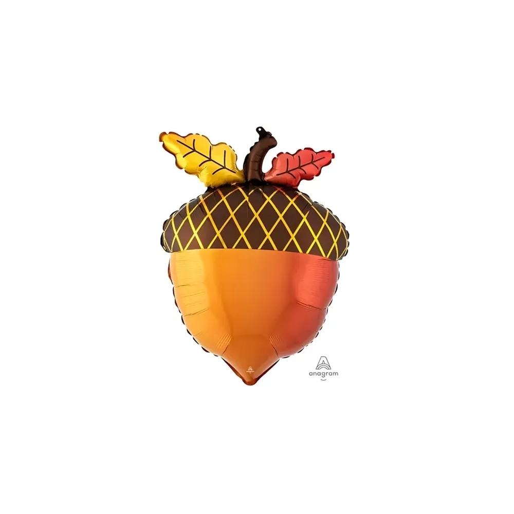 Palloncino Ghianda Autunnale standard shape 18" (45cm) in mylar, 1pz.