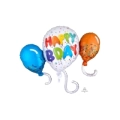 Palloncino Happy Birthday Celebration super shape 34" (86cm) in mylar, 1pz.