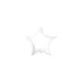 Palloncini Stella Bianco mini shape 9" (22cm) in mylar, 5pz.