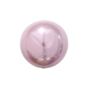 Palloncino Sfera Rosa Metallizzato standard shape 22" (55cm) in mylar, 1pz.