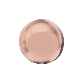 Palloncino Sfera Rosa Gold standard shape 22" (55cm) in mylar, 1pz.