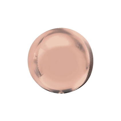 Palloncino Sfera Rosa Gold standard shape 22" (55cm) in mylar, 1pz.