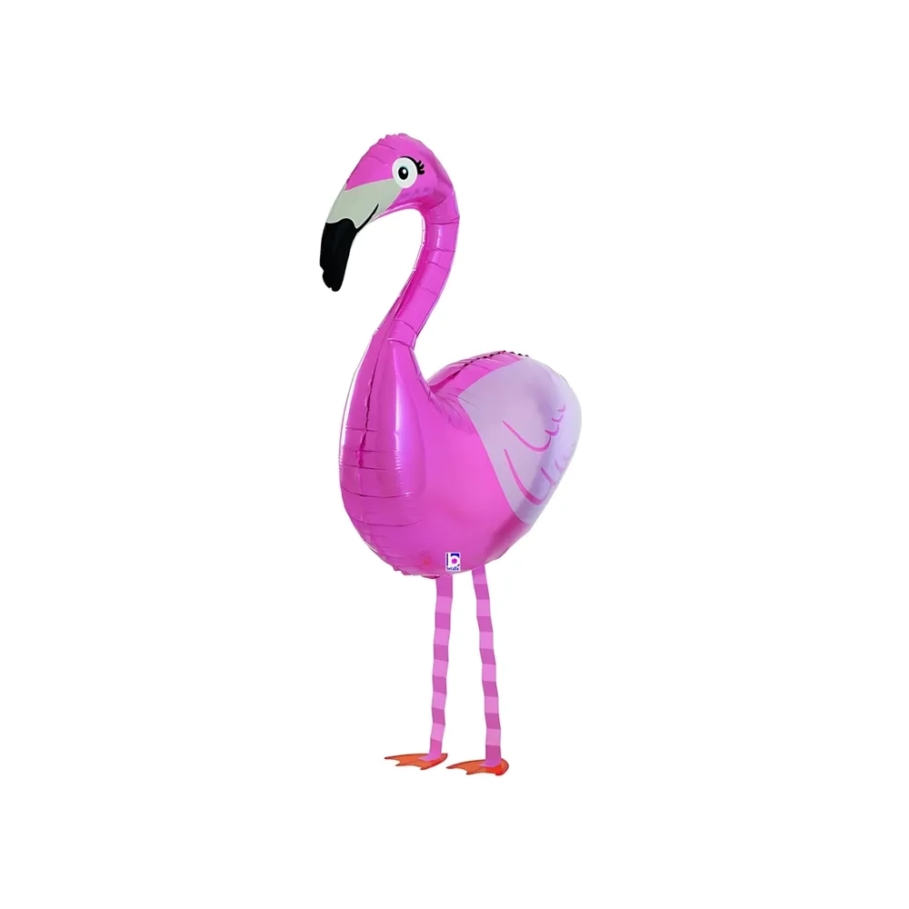 Palloncino Fenicottero super shape 38" (96cm) in mylar, 1pz.