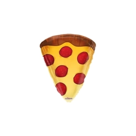 Palloncino Pizza standard shape 18" (45cm) in mylar, 1pz.