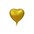 Palloncino Cuore Oro Satinato standard shape 18" (45cm) in mylar, 1pz.