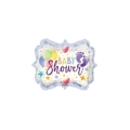 Palloncino Baby Shower to standard shape 18" (45cm) in mylar, 1pz.