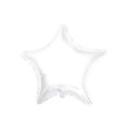 Palloncino Stella Bianco super shape 36" (91cm) in mylar, 1pz.