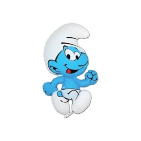 Palloncino Puffo super shape 37" (93cm) in mylar, 1pz.