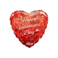 Palloncino Happy Valentine's Day Cuori cuore super shape 36" (91cm) in mylar, 1pz.