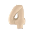 Palloncino numero 4 Crema super shape 40" (101cm) in mylar, 1pz.