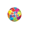 Palloncino Happy Birthday Palloncini standard shape 18" (45cm) in mylar, 1pz.